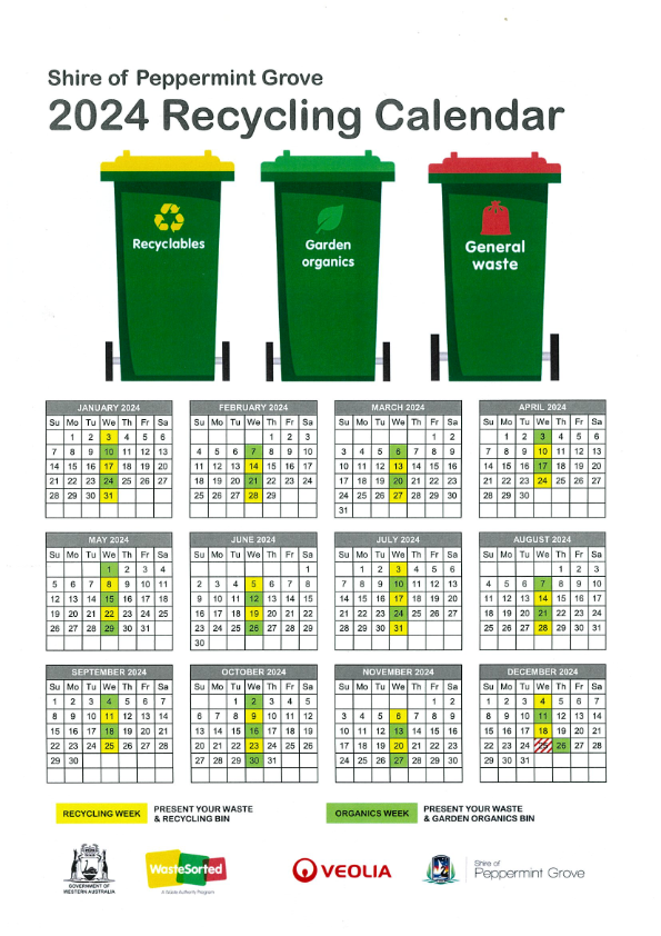 Waste calendar 2023/24
