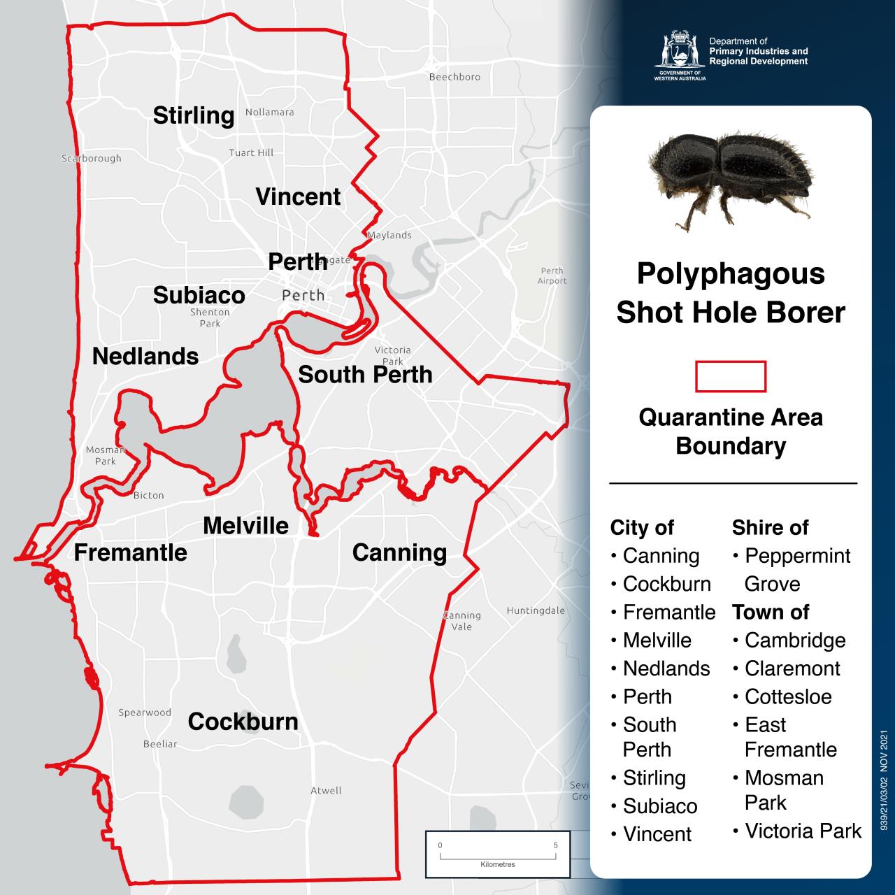 Quarantine Area for borer expanded to support surveillance